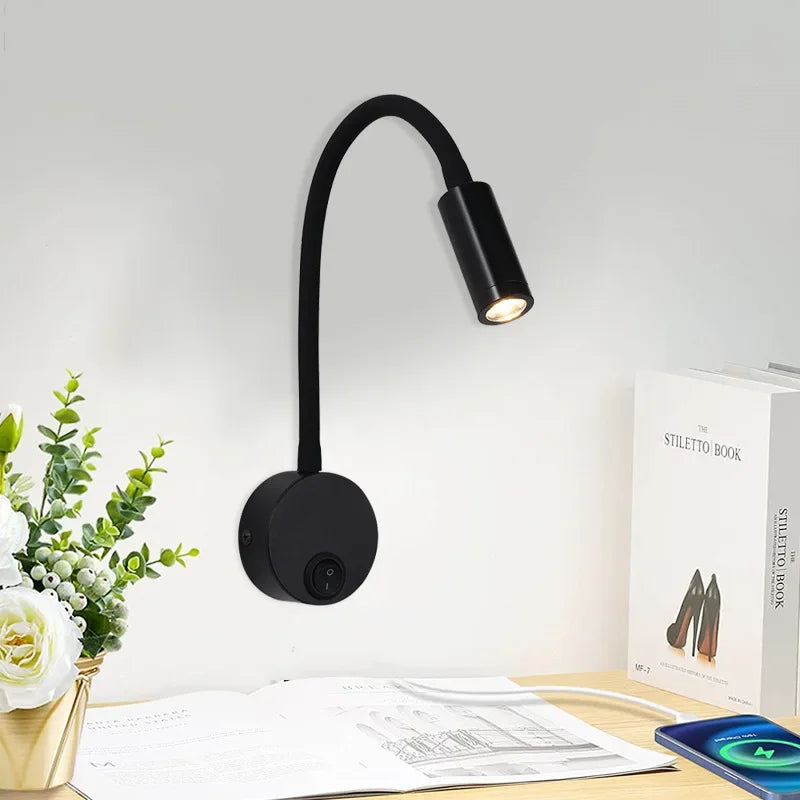 Brehn | Vielseitige LED-Wandleuchte: Modern, Flexibel, Perfekt zum Lesen im Bett
