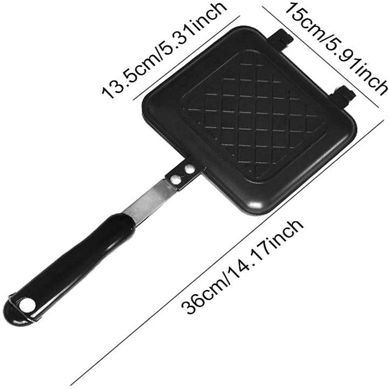 Brehn | Doppelseitiger Antihaft-Sandwich-Maker-Pfanne