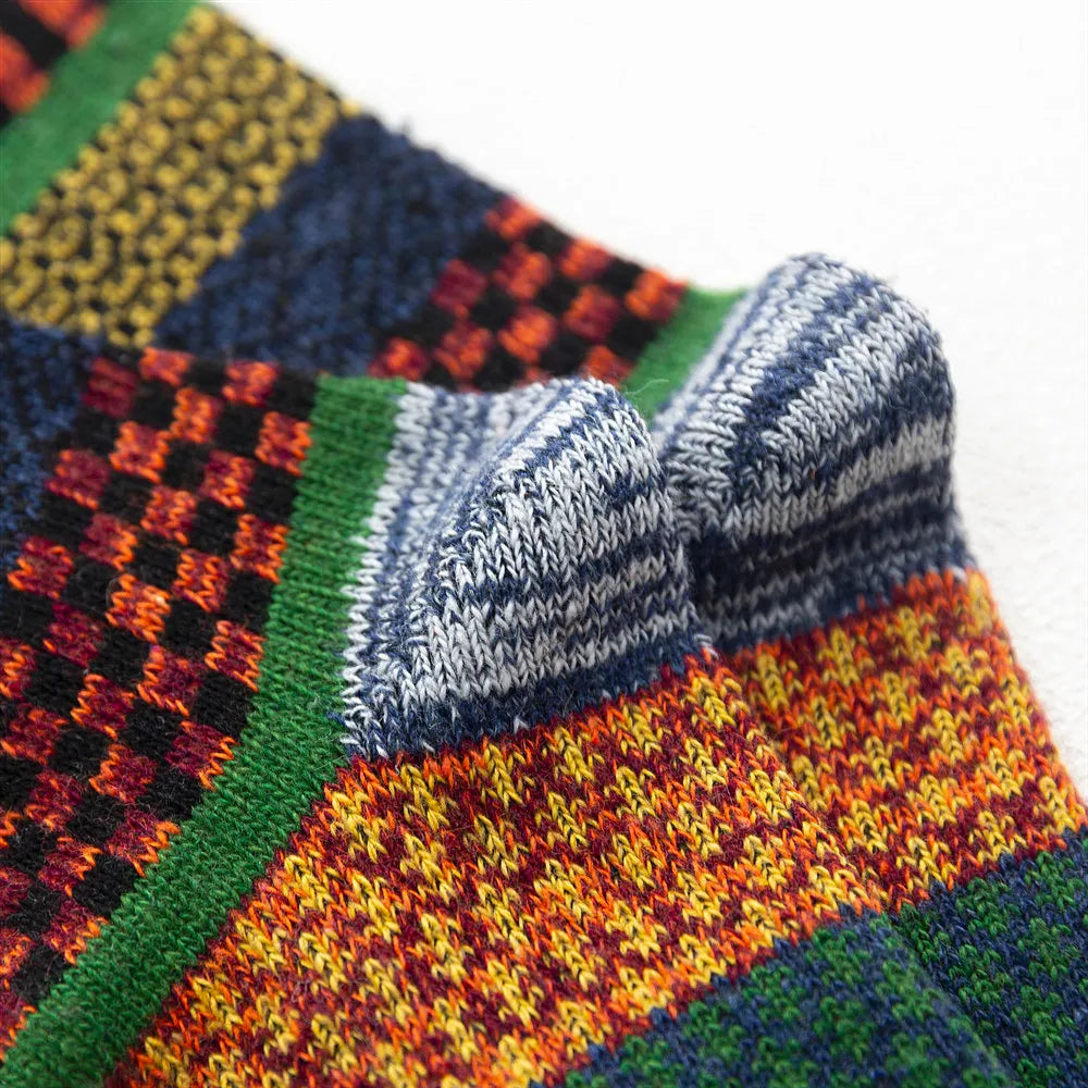 Wintersocken aus Schafwolle (5 Paar)
