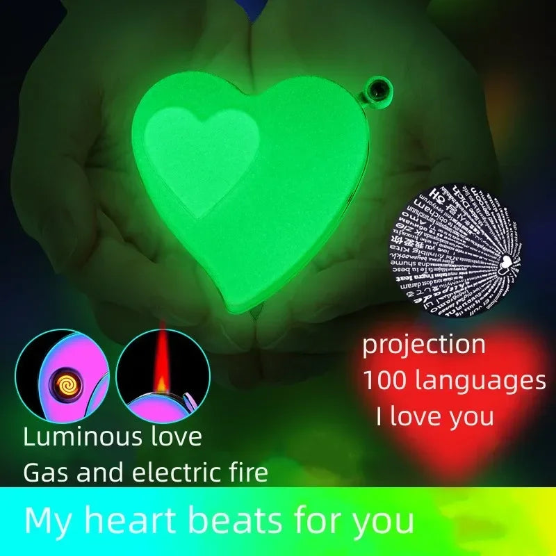 Brehn | Winddichter Everlasting Love Projektor Feuerzeug