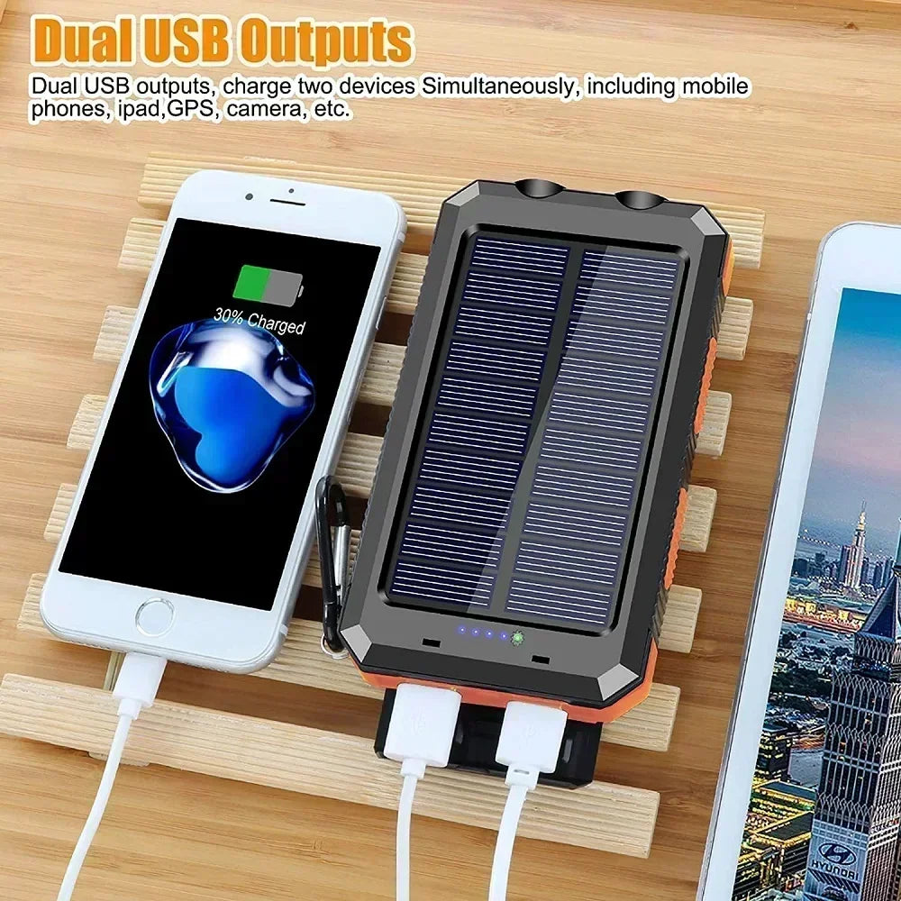 BowLift | 20000 mAh Solar Charger Waterproof Power Bank External