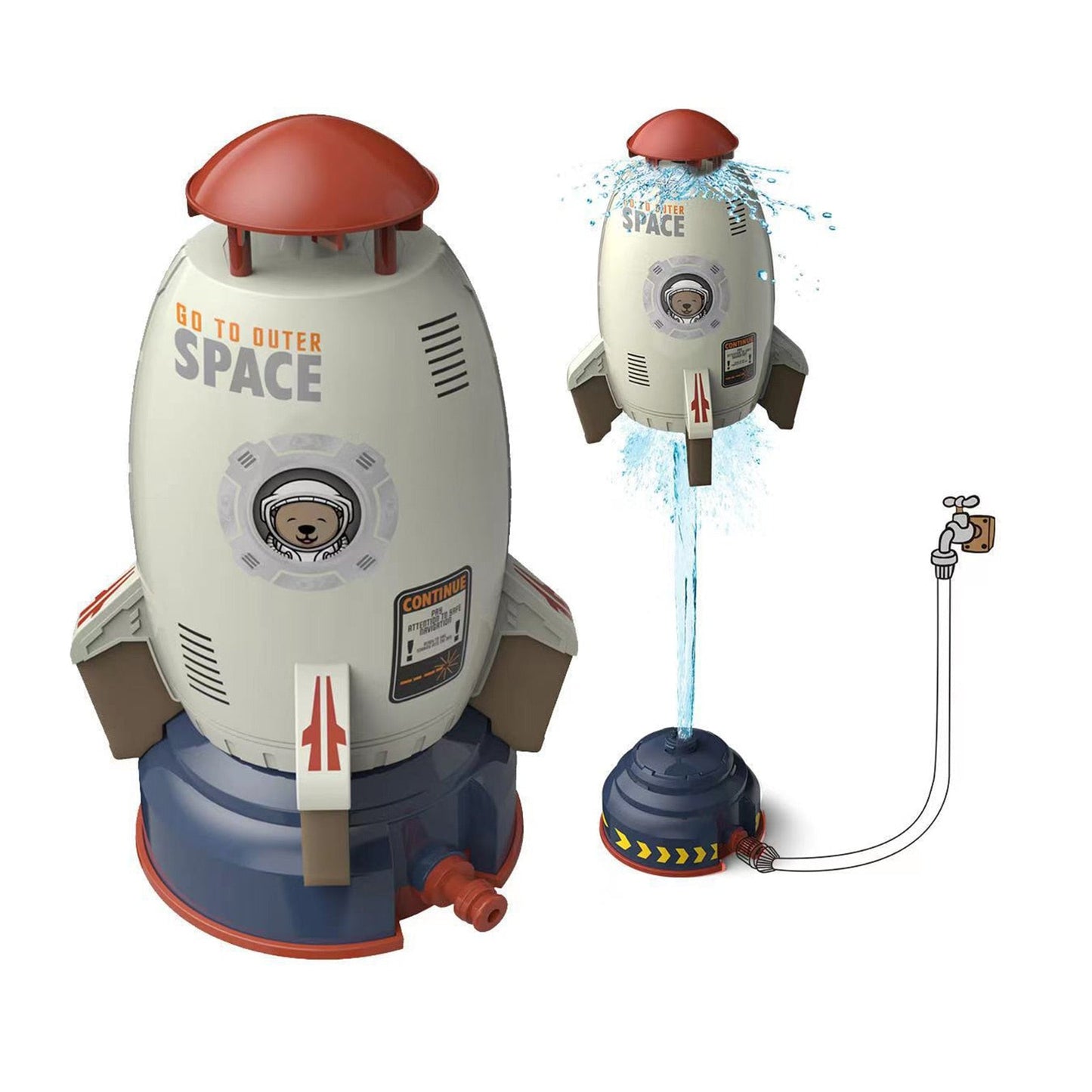 VIvolux | Wasser Spray Weltraumraketenwerfer Kinder Spielzeug