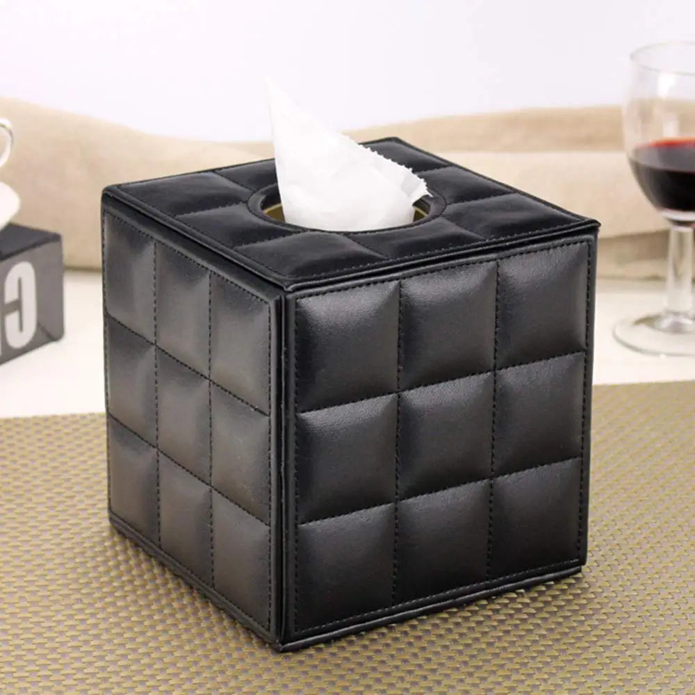 Stylische leichte Luxus-Leder-Taschentuchbox für Couchtisch Esszimmer Tisch Serviettenspender für Büro Schreibtisch Wohnzimmer Nordic Home Dekor Zubehör für modernes Wohnen | Brehn