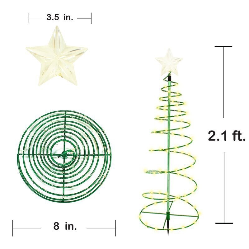 Brehn | Solar Garten LED Weihnachtsbaumlicht