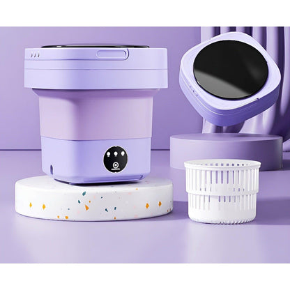 QuickSpin Waschmaschine – Zusammenklappbare Mini-Waschmaschine mit Trockner | Brehn