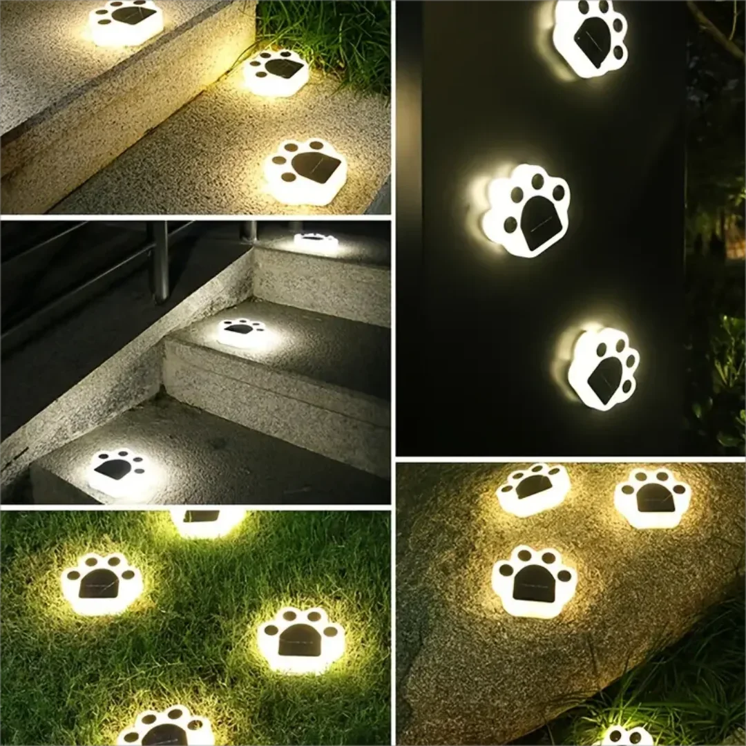 Glowing Paw LED Solar-Wegbeleuchtung für den Außenbereich | Brehn