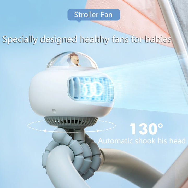Tragbarer flexiBrehner süßer Babywagenventilator | Brehn