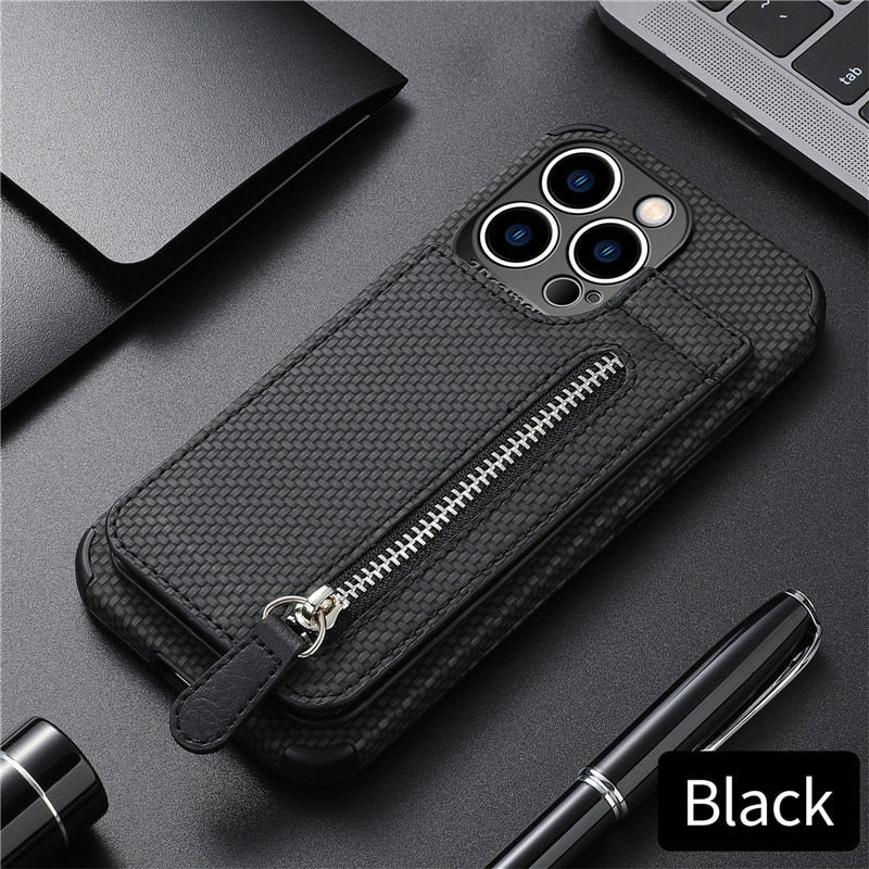 VIvolux | Zip Zip Elegance Geldbörse iPhone Hülle