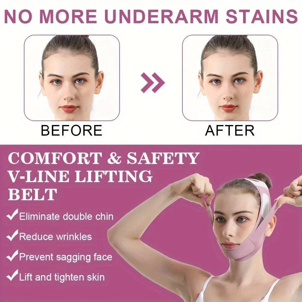 Brehn | V-Lifting Maske FaceForm | 360° Gesichtsstraffung | Atmungsaktiv & Elastisch | Für Damen & Herren