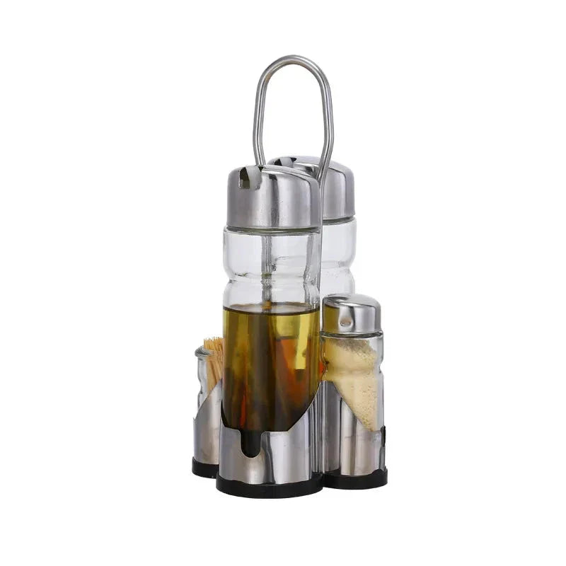 Brehn | Klassisches Set aus Glas-Gewürzbehältern für den Esstisch