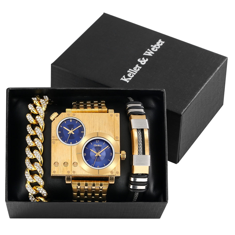 Brehn | Ultimativer Zeitmesser Quadrat Uhr Geschenkset