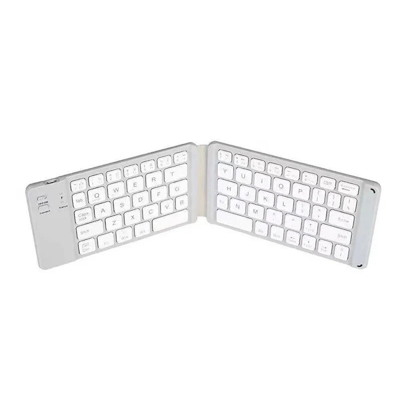Drahtlos faltbare Bluetooth-Tastatur mit Touchpad – Kompakt, vielseitig und ultra-portabel | Brehn