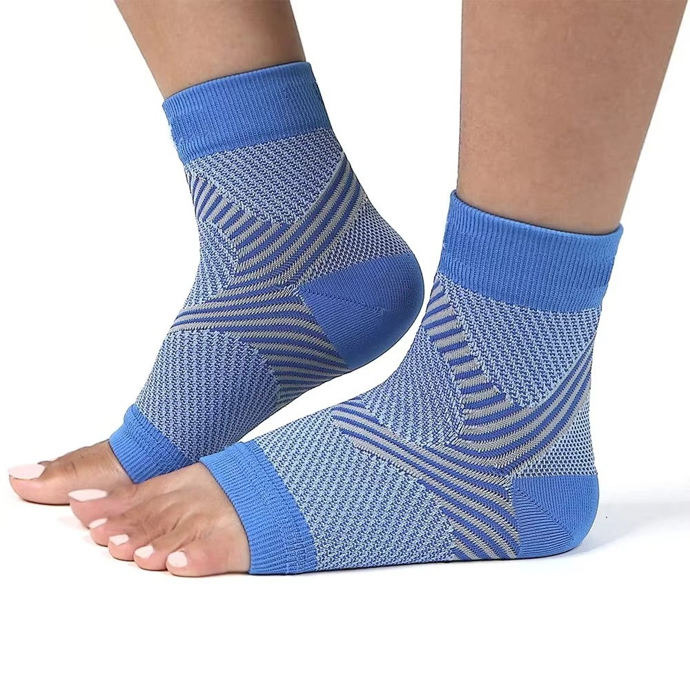 Nachtkompressionsstrümpfe bei Plantarfasziitis mit Fersen- und Fußgewölbeunterstützung