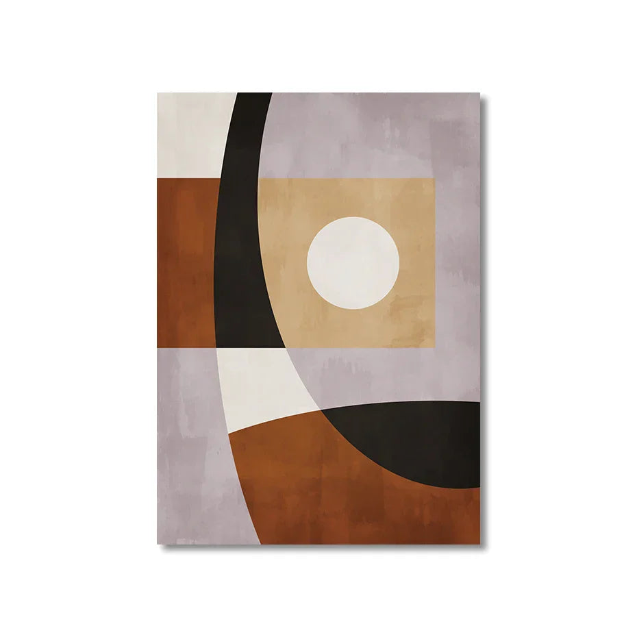 Modern Farbblock Geometrisch Abstrakte Wandkunst Fein Kunst Leinwanddruck Neutrale Farben Bild Für Wohnzimmer Esszimmer Schlafzimmer Kunst Dekor | Brehn