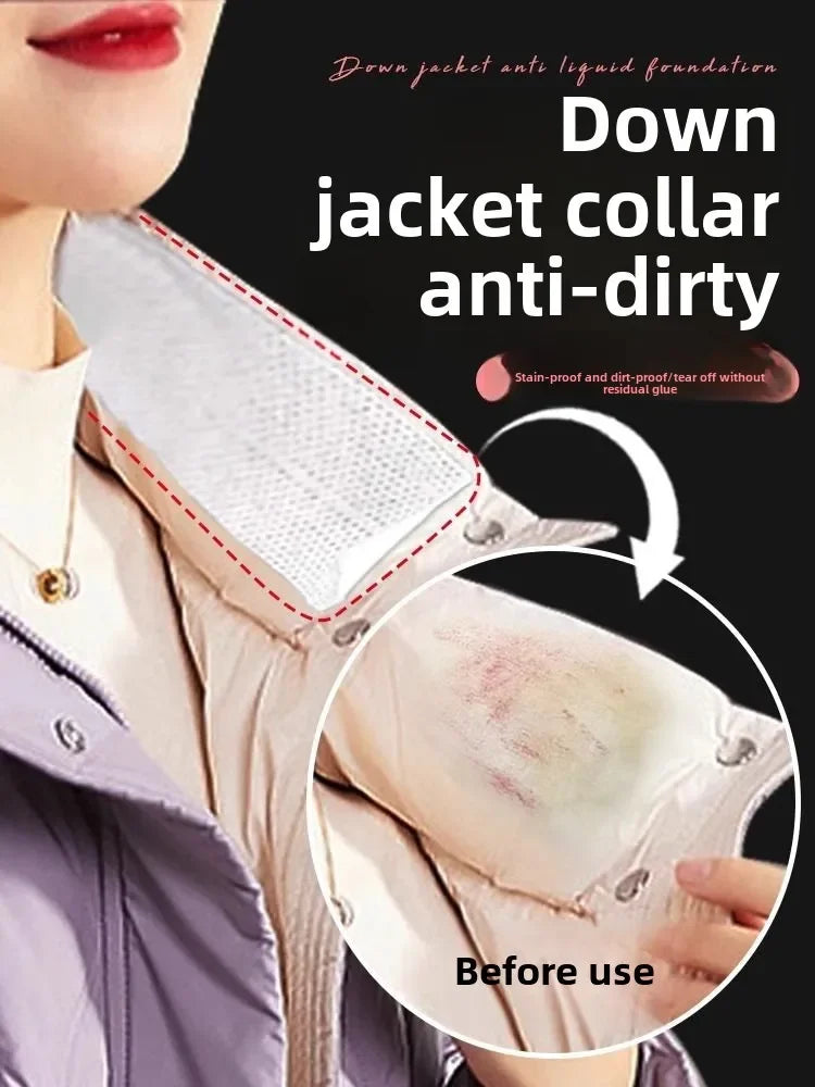 Transparente Anti-Flecken-Aufkleber für Hemdkragen