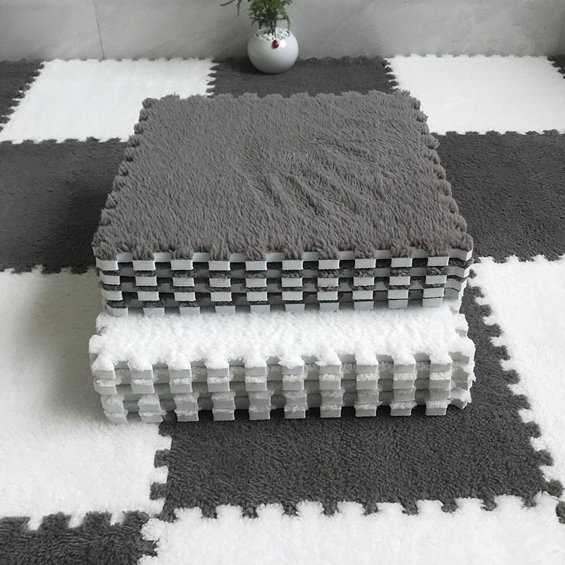 DIY Winter Plush Puzzle Mat | Brehn
