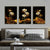 Set von 3PCs Weiße Goldene Lotus Exotische Florale Wandkunst Feine Kunst Leinwanddrucke Exotische Botanische Bilder Für Luxuriöses Wohnzimmer Esszimmer Schlafzimmer Kunstdekoration | Brehn