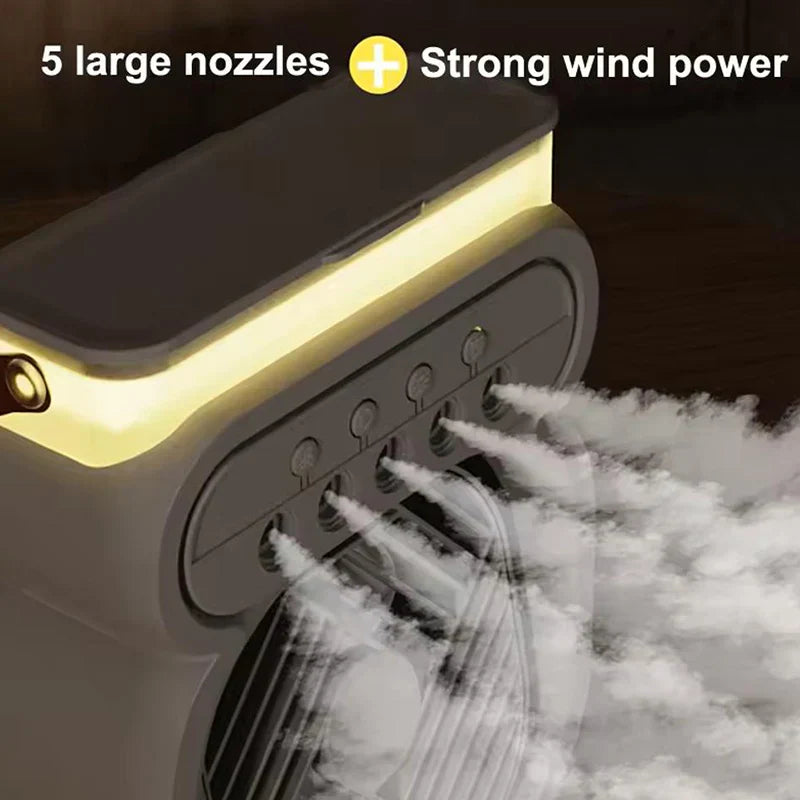 3in1 Luftkühler LED Nachttischlampe Luftbefeuchter Ventilator | Brehn