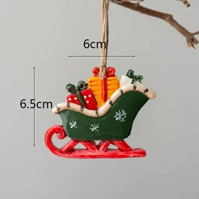 Klassische Weihnachtsdeko – Hängende Weihnachtsstrümpfe mit Elchmotiv | Brehn