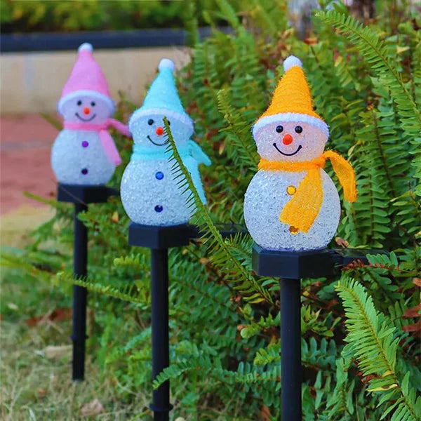 Solarbetriebene Schneemannlampe - SolarSnow | Brehn