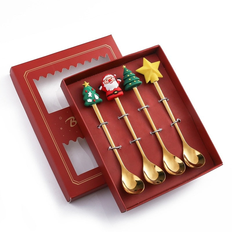 Brehn | 4 Stück Weihnachts beste Wünsche Geschirrset