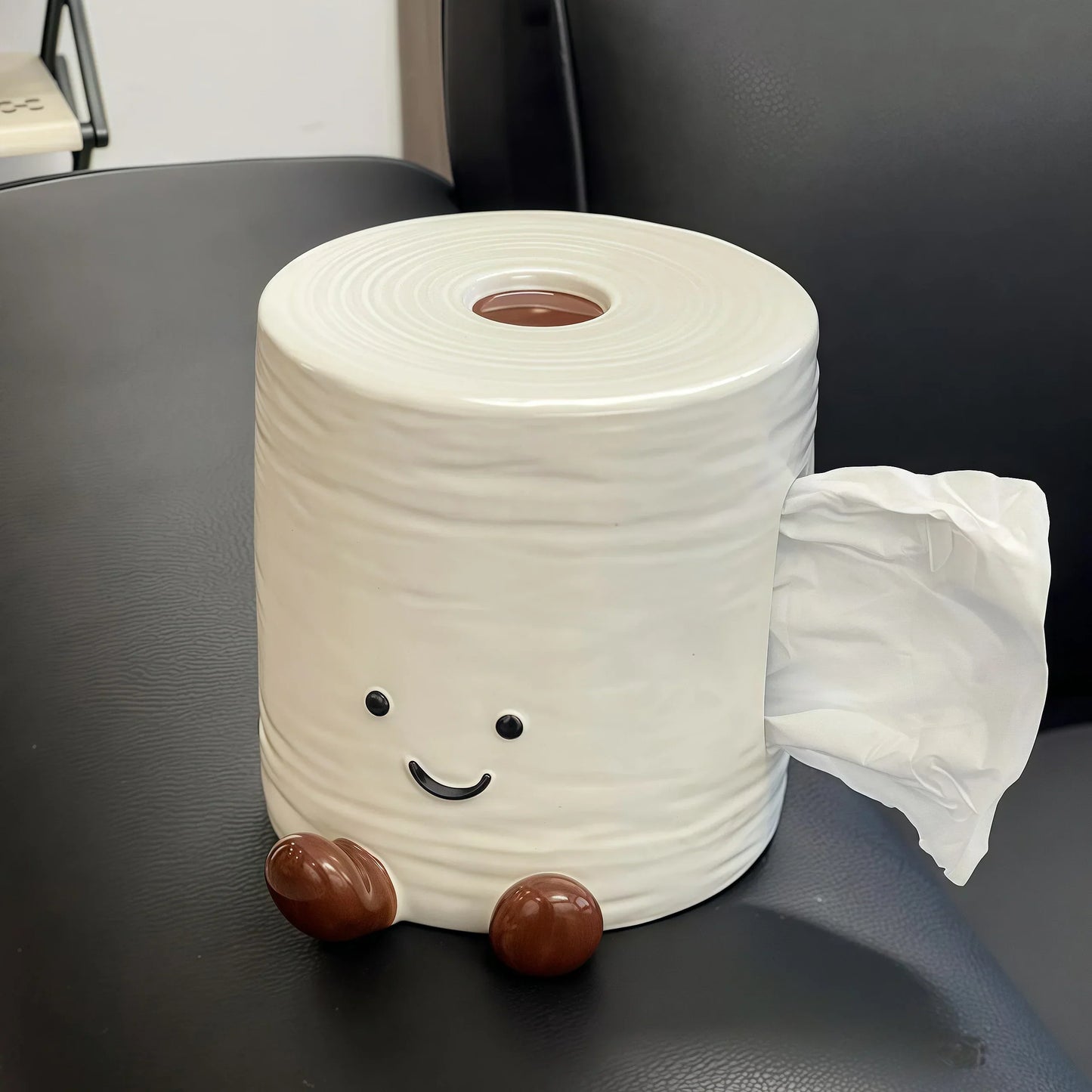Smiley Toilettenpapier Gewebebox