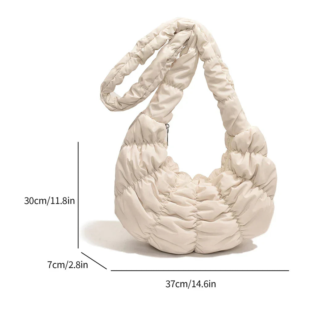 Puff Croissant Schultertasche