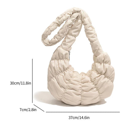 Puff Croissant Schultertasche