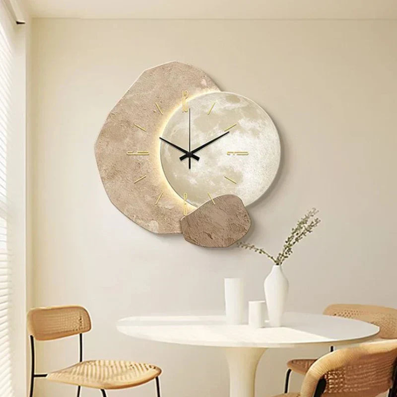 Brehn | Skandinavische Luxuriöse Wanduhr – Modernes Design mit Beleuchtung