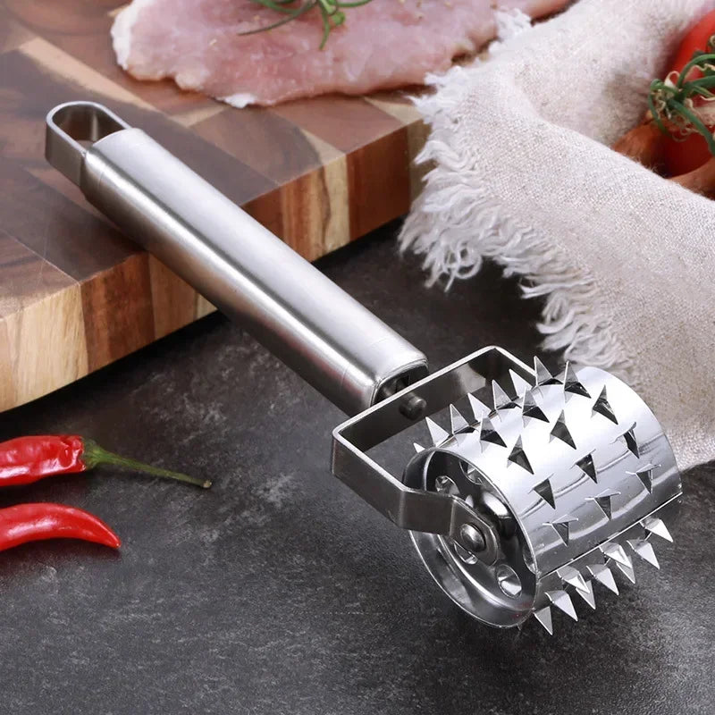 Brehn | SteelTender Fleischklopfer | Edelstahl Fleischzartmacher mit Schlagkopf | Für Steak, Schnitzel & Schweinefleisch | 18 cm