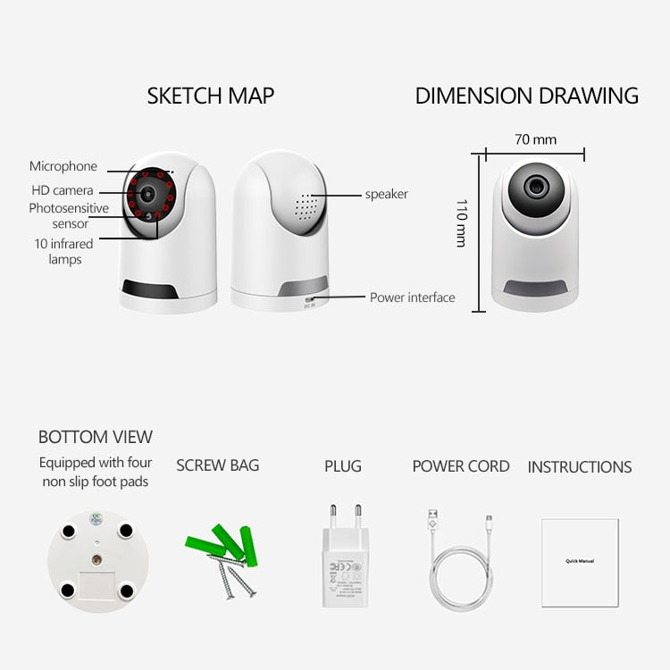 VIvolux | Smart Surveillance Wireless Security Indoor Camera