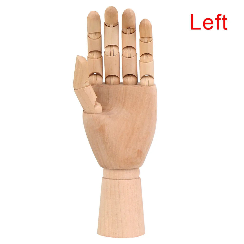 Holzbewegliches Handmodell 25 cm Moderne Kunst Referenz | Brehn