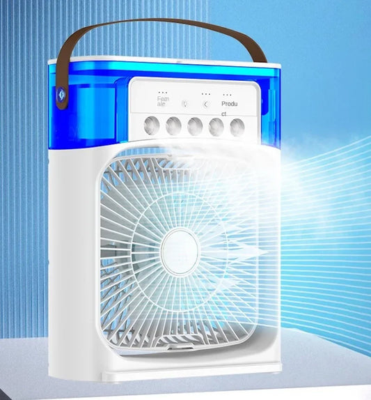 Tragbare Klimaanlage & Luftbefeuchter: Hydrokühlender kleiner Luftkühler mit 3-Geschwindigkeits-Fan-Einstellung - Ideal für Büro- und Haushaltsgebrauch | Brehn