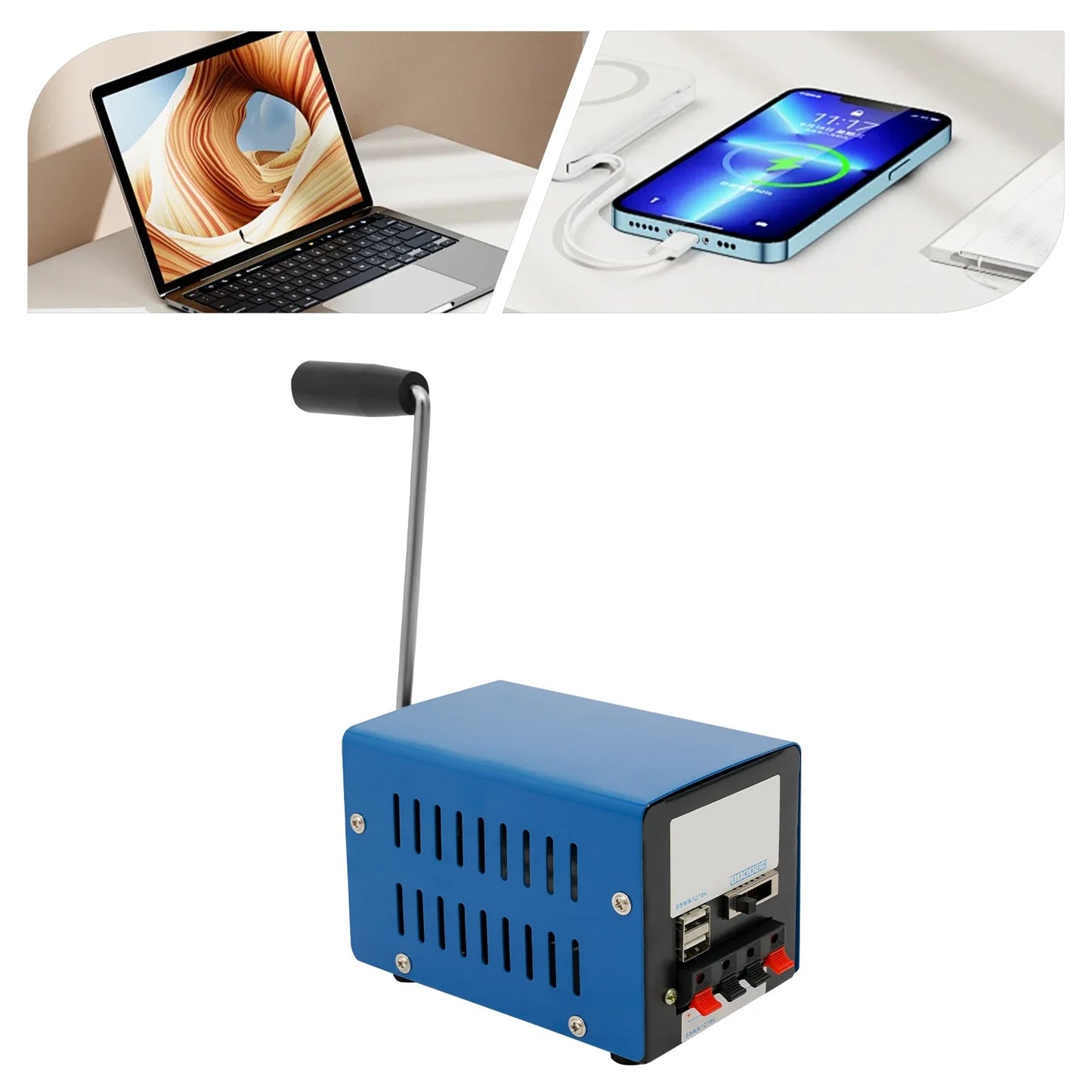 Brehn | Mini Hand Dynamo USB Generator – Energie ohne Netz