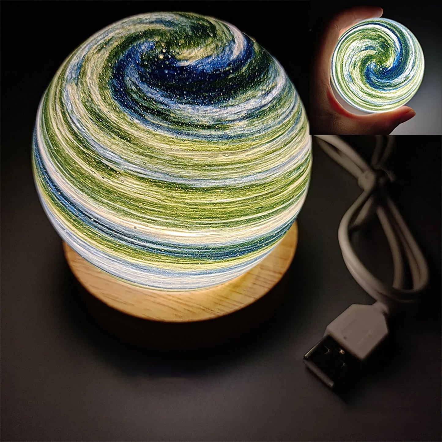 Brehn | 3D Kristallplaneten Atmosphären Nachtlampe