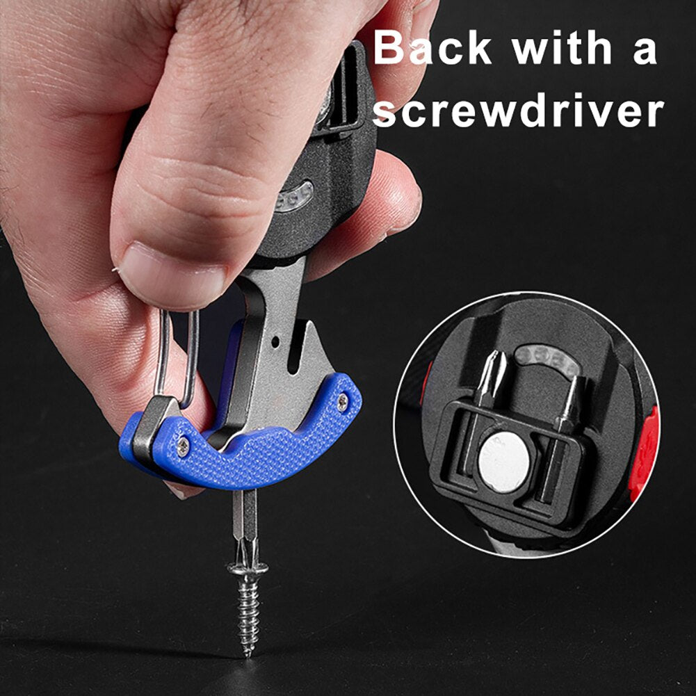 7in1 Taschenlampe Survival Camping Schlüsselanhänger | Brehn