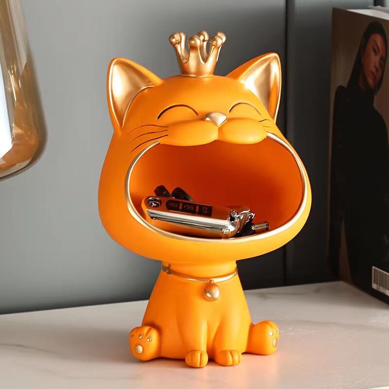 Brehn | Fortune Kitty Statue Zuhause Aufbewahrungsbox