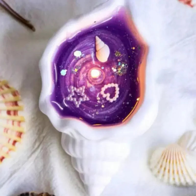 Handgefertigte Meeresmuschel-Seestern-Aromatherapiekerze | Brehn
