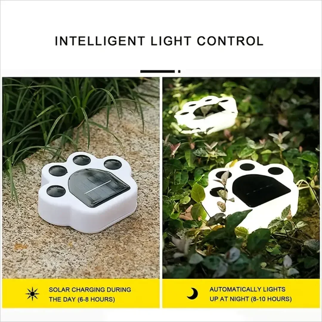 Glowing Paw LED Solar-Wegbeleuchtung für den Außenbereich | Brehn