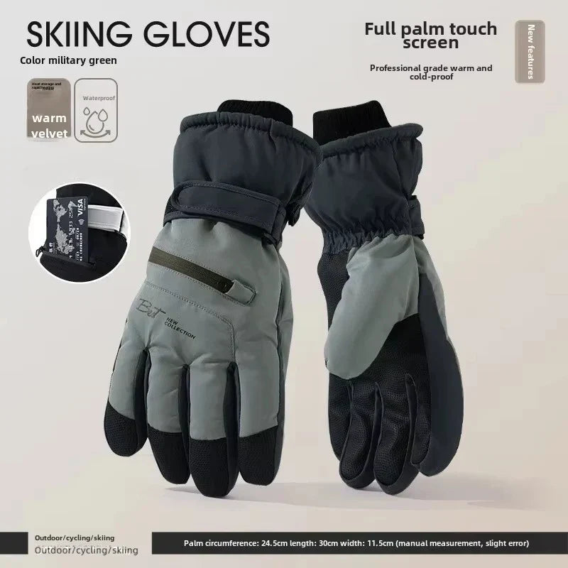 Brehn | GlacioShield Pro Gloves | Waterproof Winter Gloves | Touchscreen & Non-Slip | Warm Fleece Lining for Skiing, Cycling & Outdoor
