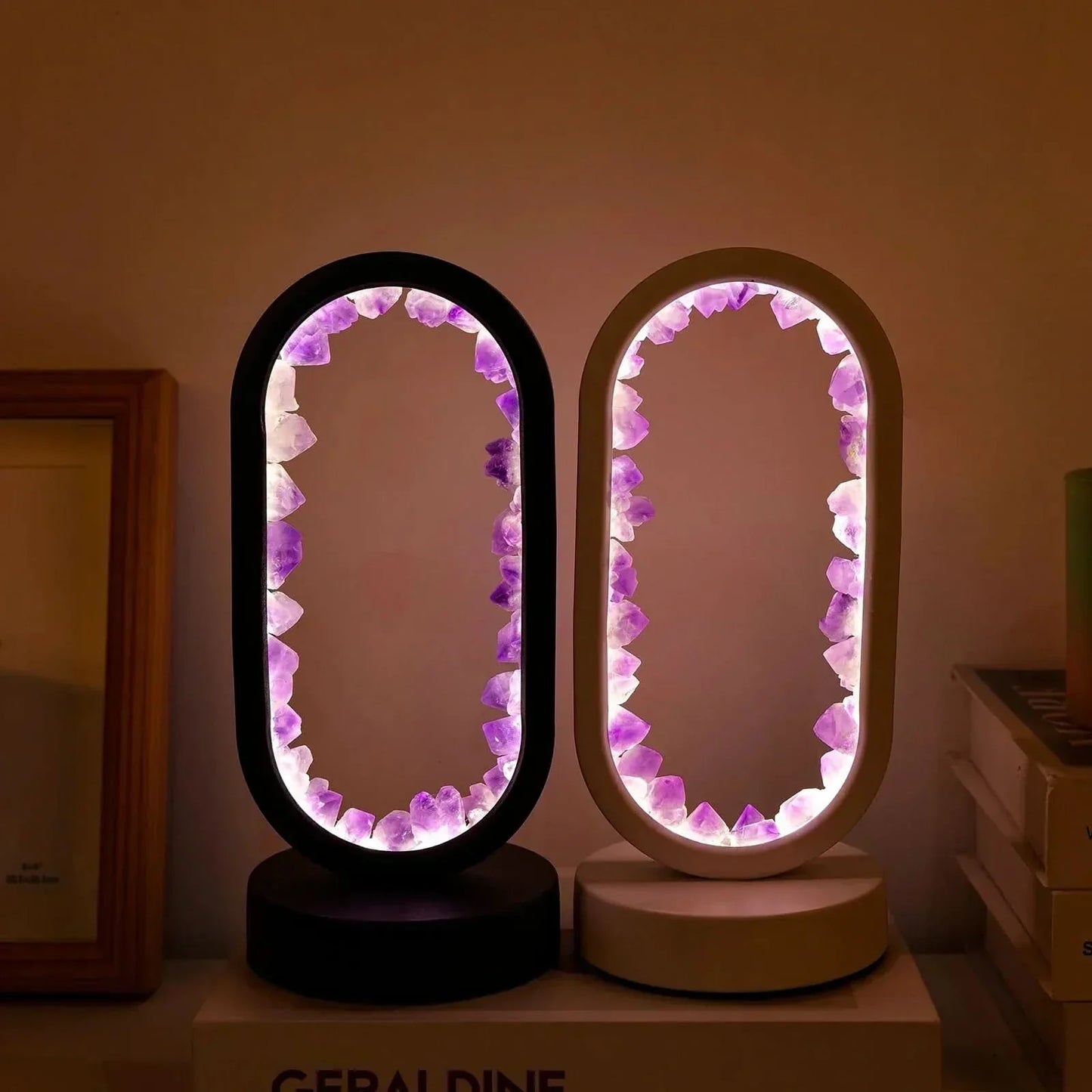 Natürliche Amethyst-Kristalllampe zur Entspannung