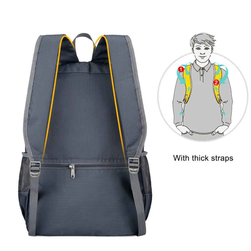 Brehn | Trekparo Faltbarer Rucksack | 30L Ultraleicht & Wasserdicht | Für Wandern, Camping & Reisen | Unisex Daypack