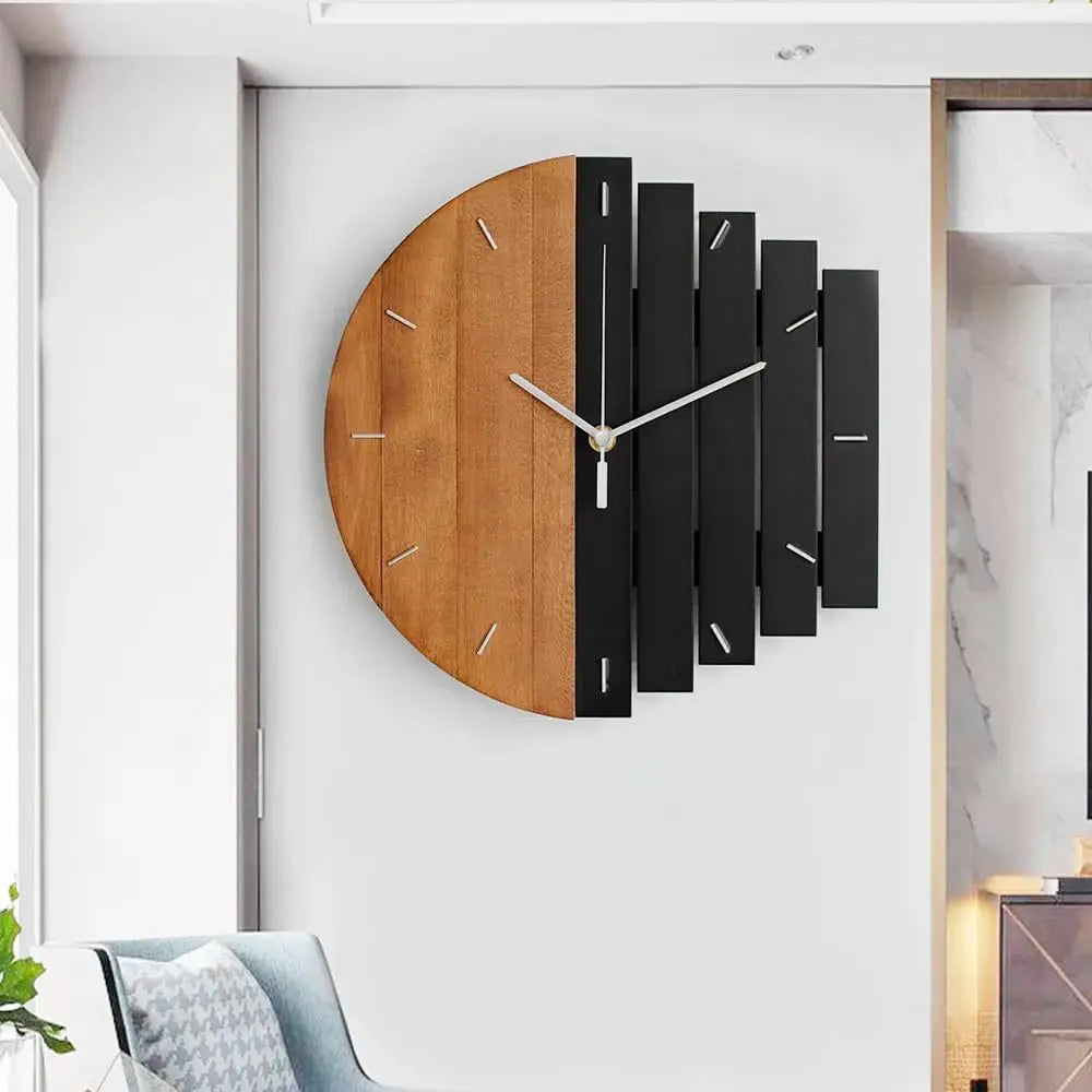 Brehn | Gold 3D Uhr für moderne Innenräume