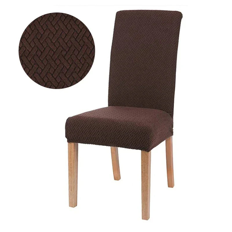 Brehn | Stuhlhusse Velvona | Elastisch & Dick Gepolstert | Jacquard-Stretchbezug | Waschbar & Knitterfrei