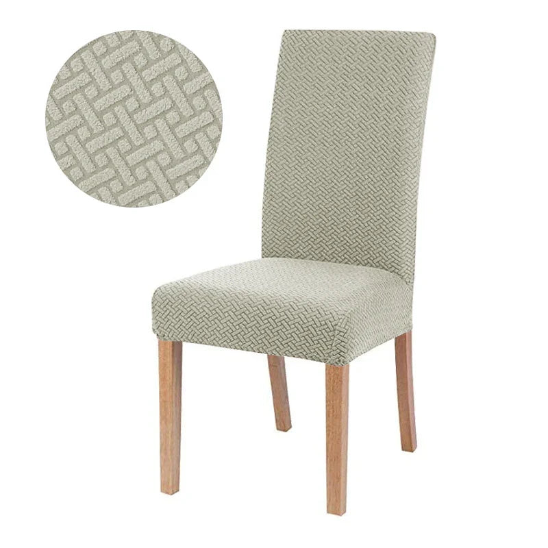 Brehn | Stuhlhusse Velvona | Elastisch & Dick Gepolstert | Jacquard-Stretchbezug | Waschbar & Knitterfrei
