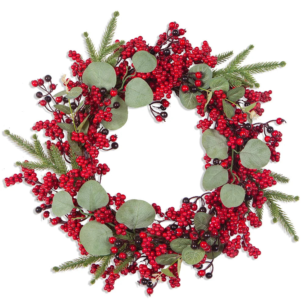 Brehn | Rote Beeren Weihnachtskränze