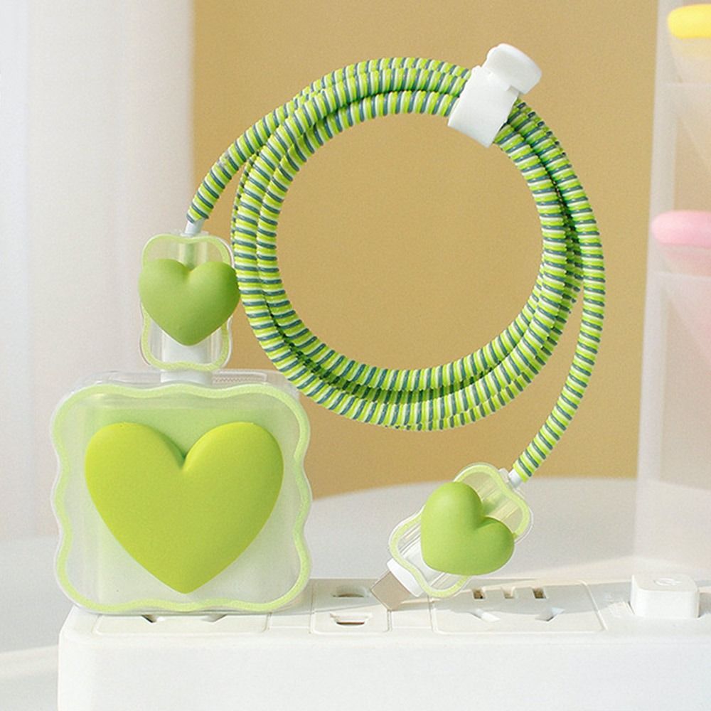 VIvolux | Transparent Love Lade-Kabel Schutz-Hülle