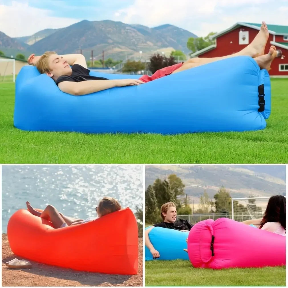 AirRelax Luftsofa | Ergonomisch & Komfortabel | Aufblasbar ohne Pumpe | Für drinnen & draußen