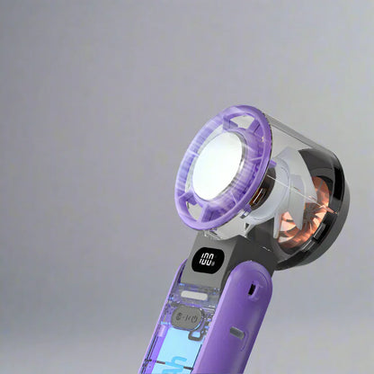 CoolityGo Handventilator mit Ice-Cool-Technologie | 100 Geschwindigkeitsstufen | 3600mAh Akku | Faltbar & ultraleicht | Brehn