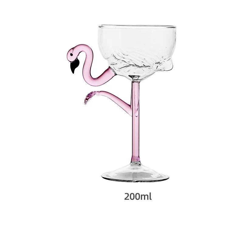 Pink Flamingo Cocktail Klare Party Gläser